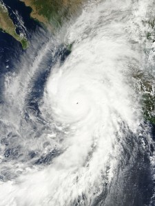 El huracán Patricia. Imagen: NASA